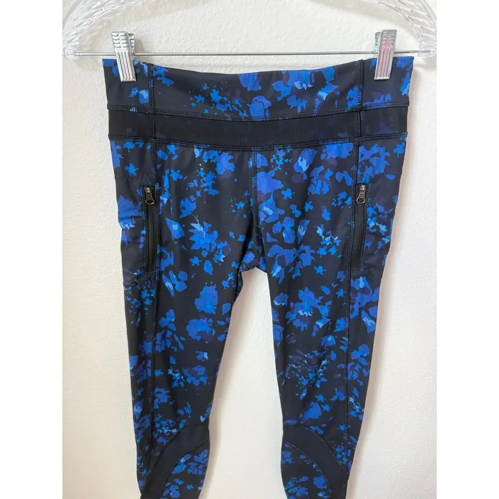 Lululemon Inspire Tight Leggings Dandy Digie Porcelaine Cropped Leggings Size 6